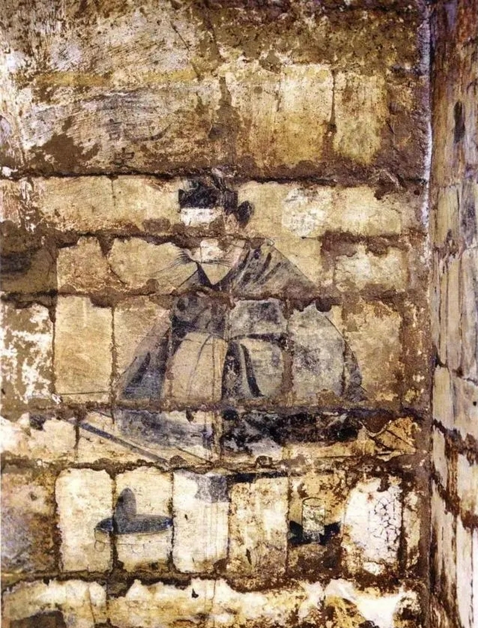 文物# 这是一组河北省望都县一号汉墓出土的壁画.