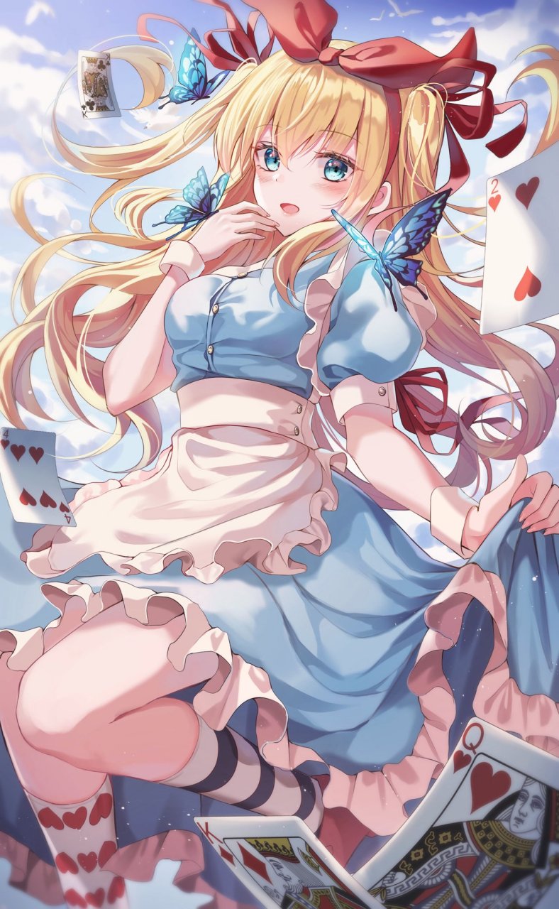 少女和扑克牌? 画师:milky