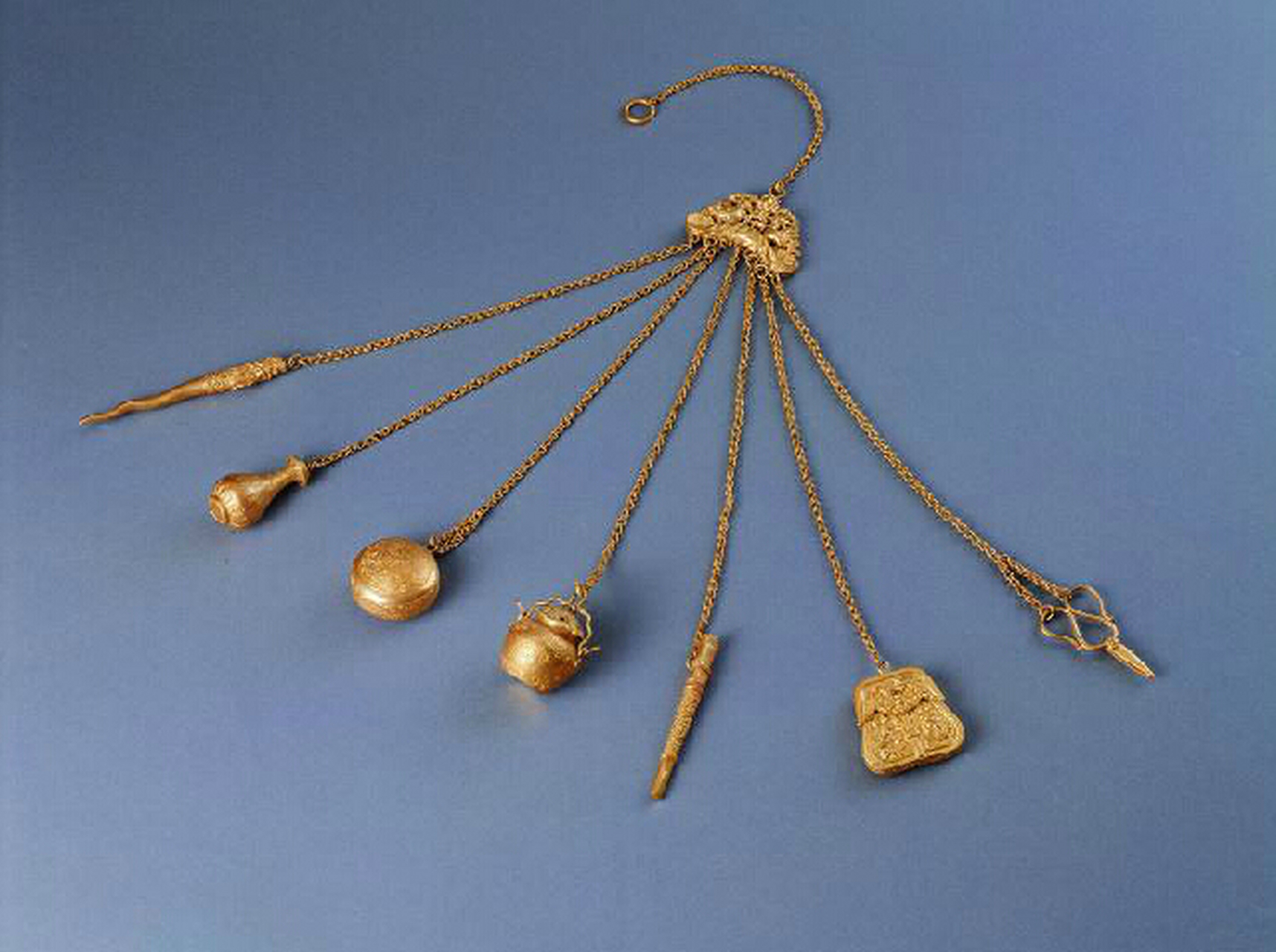 金银器# 这是首都博物馆收藏的一组明清时期的金银器.