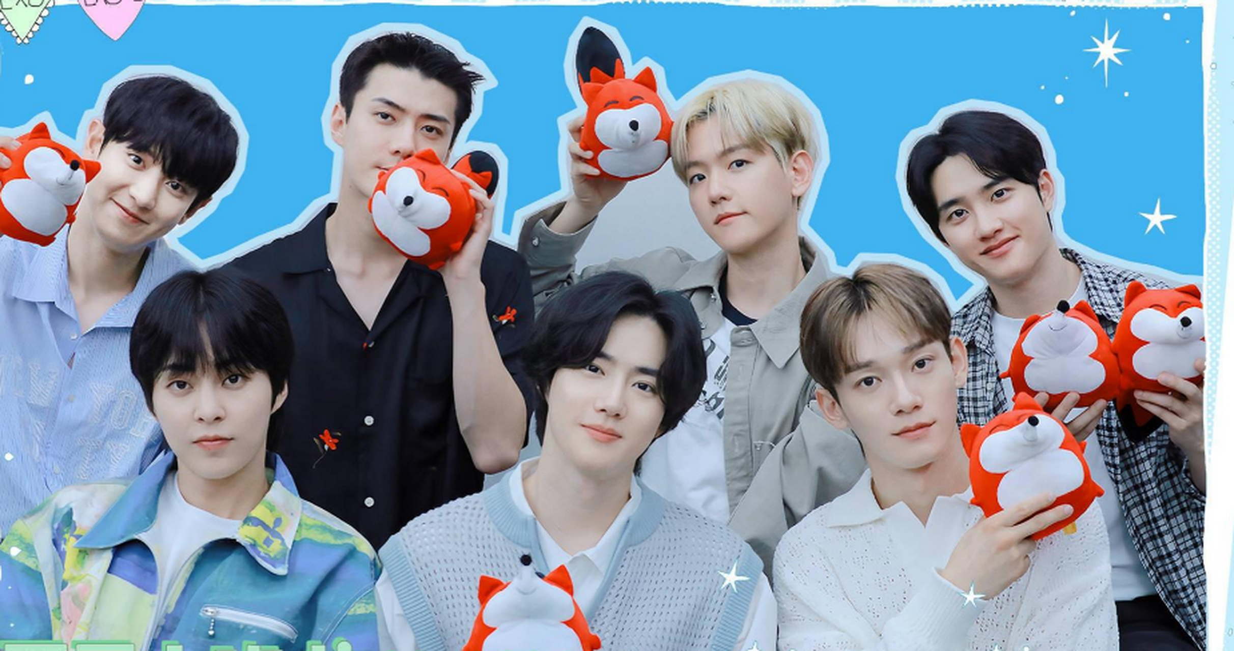 今天,exo成员经由韩国仁川机场出发前往中国青岛参加签售会.