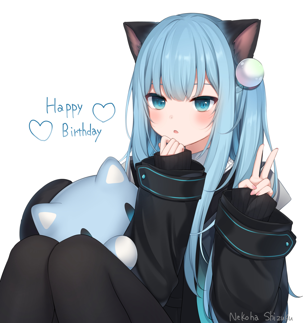 画师:甘城なつき #猫耳# #女孩子#  猫猫头吖