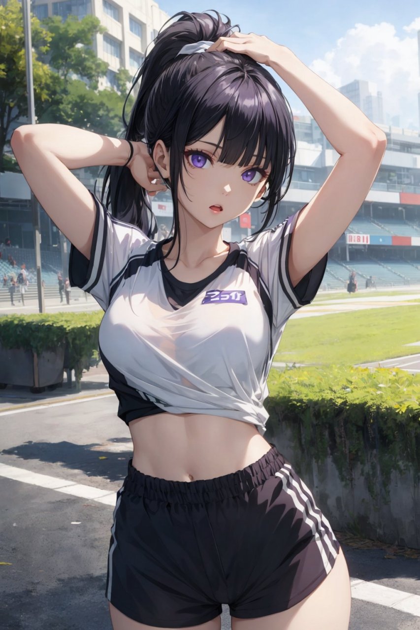 运动马尾少女[滑稽] #ai绘画# #ai艺术季