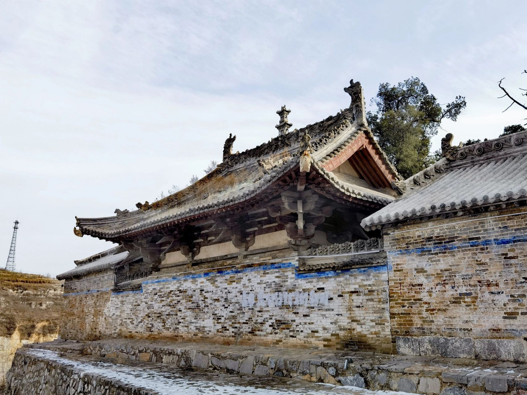 山西晋城小南村北宋二仙庙 西晋城小南村二仙庙大殿摄于大年初一 北宋