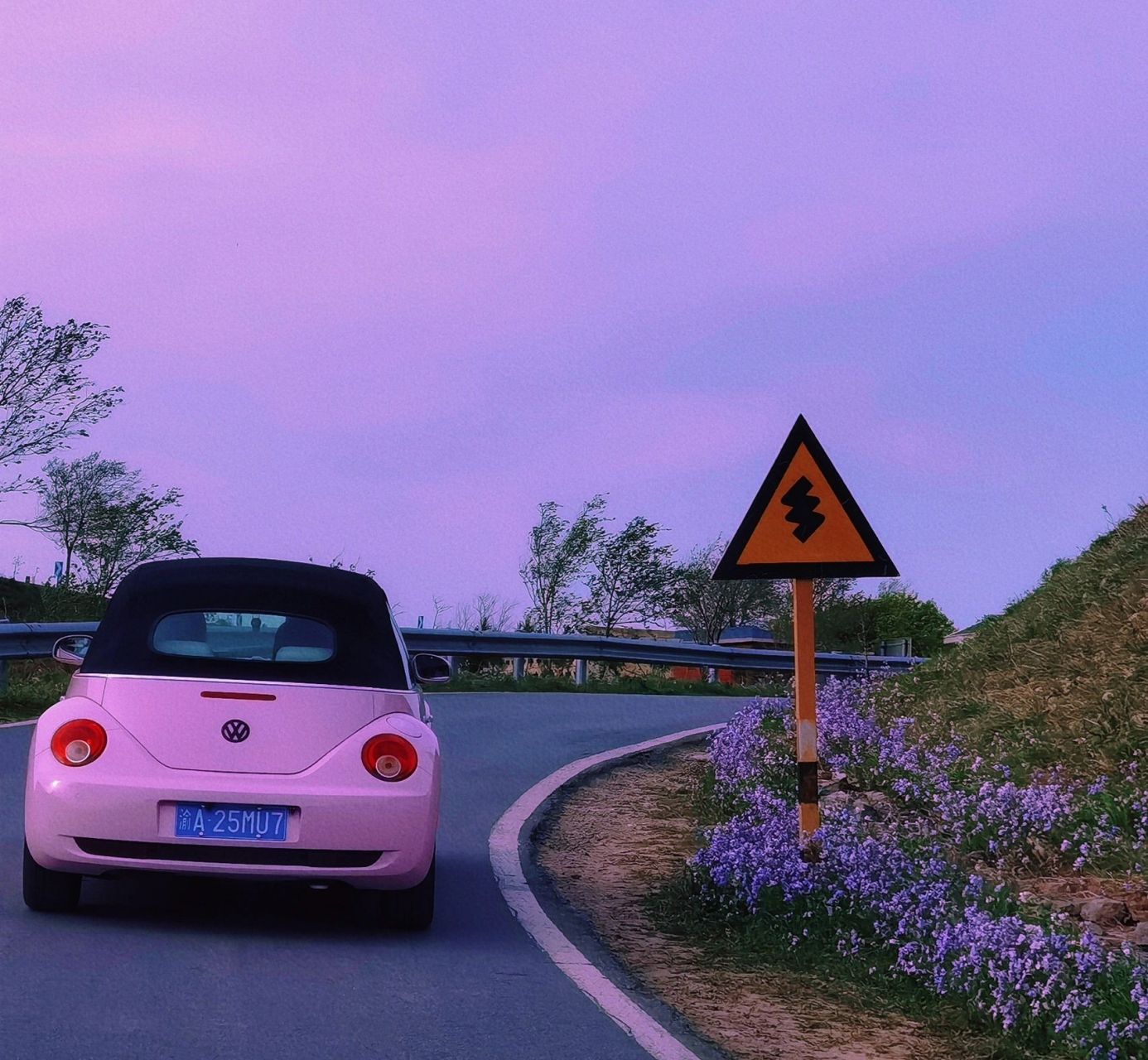 我的甲壳虫被围观的一天,复古大众敞篷甲壳虫#少女开的甲壳虫