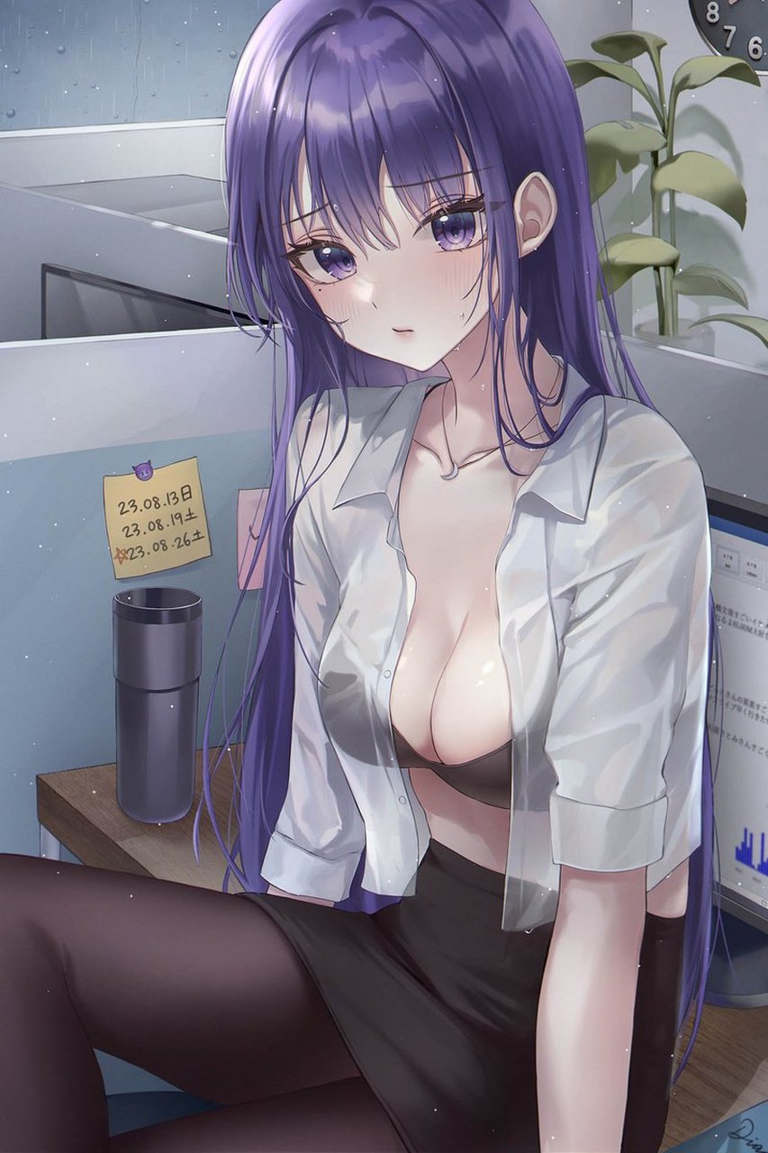 被雨淋湿的雷电将军 画师:リネ