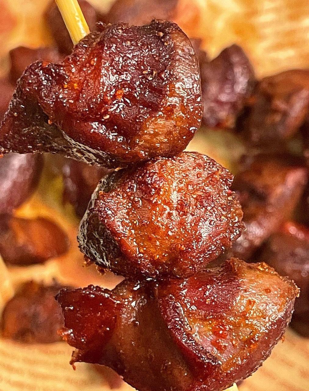 烧烤店同款鸭胗烤得香辣有嚼劲! 外焦里嫩的,真的好好吃!