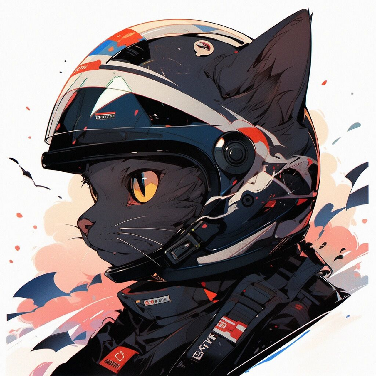 机车猫猫情侣头像特辑,黑猫白猫 能抓94的就是好猫,黑白配才是最