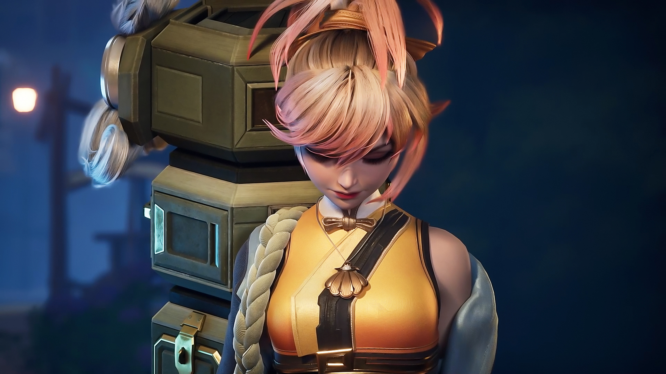 《王者荣耀》姬小满高清壁纸:新英雄小满为了实现母亲的遗愿,从稷下