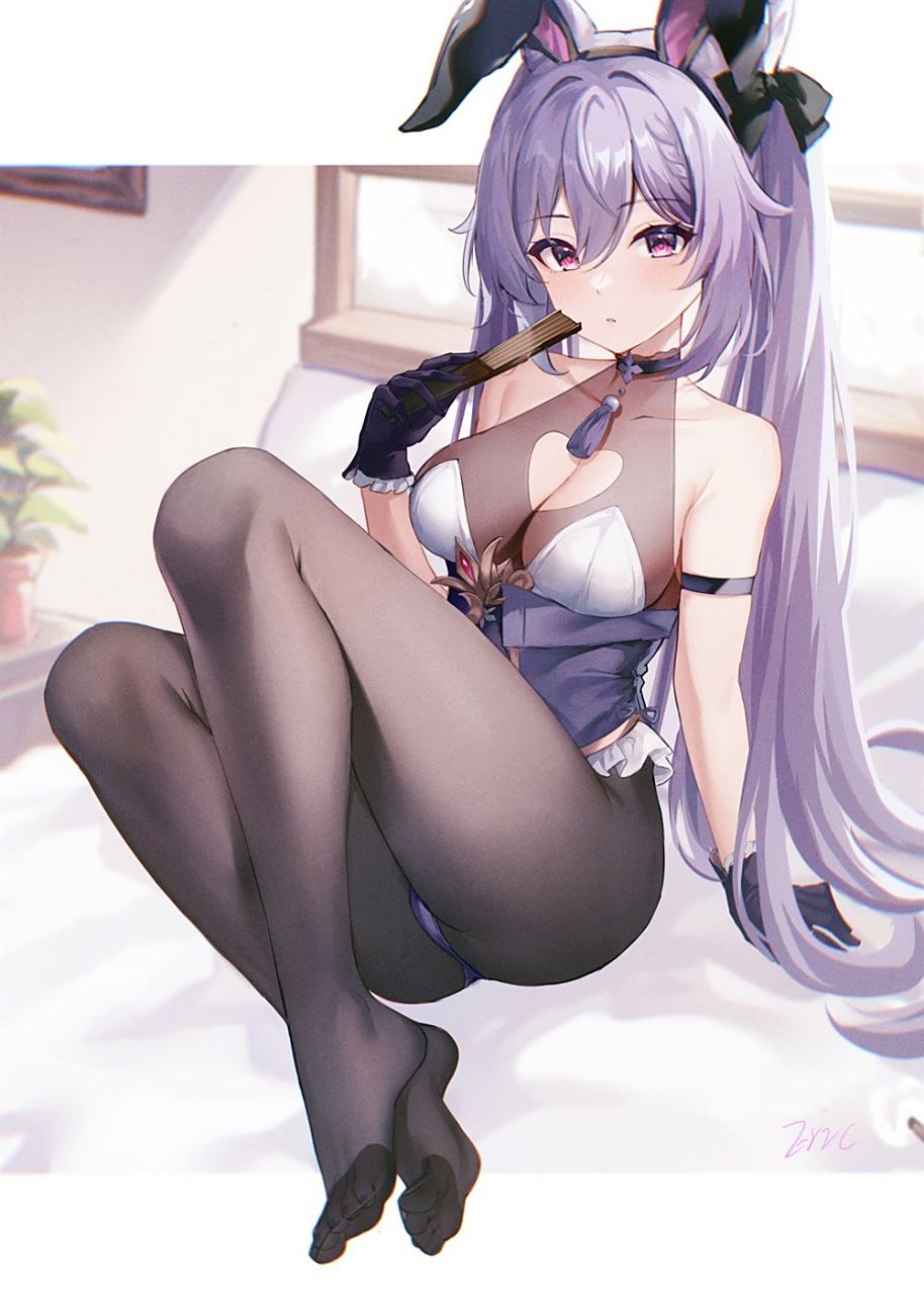 兔女郎刻晴 画师:天祈eric