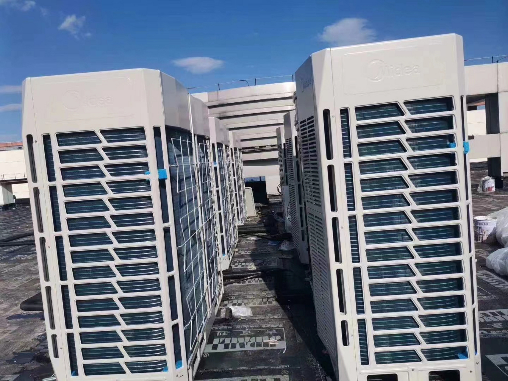 美的中央空调 多联机 到货安装