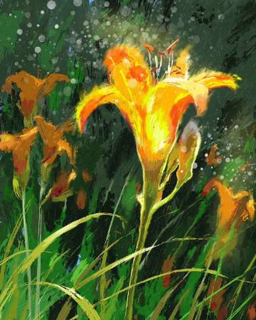 明媚的花儿  作者 walter h. everett  #杭州画室#  #艺术作品