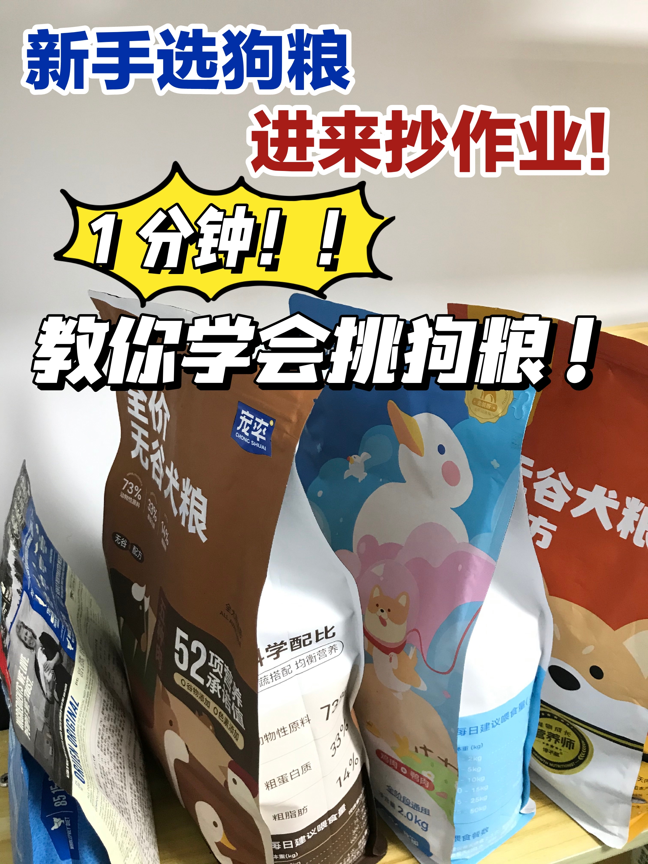 一分钟教你学会挑狗粮