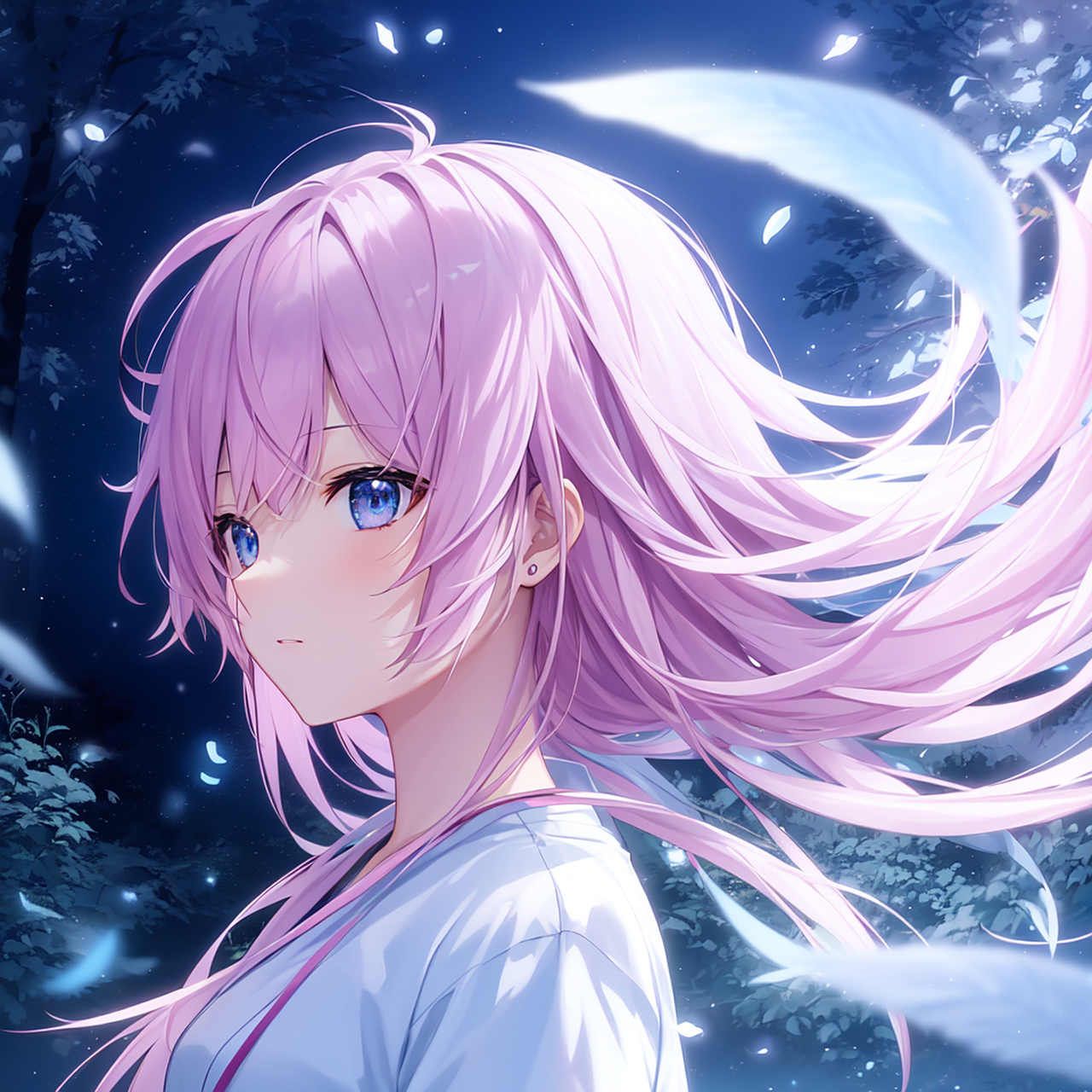 我用ai画了一组二次元夏日少女头像,呈现出一种可爱,清新,阳光的形象