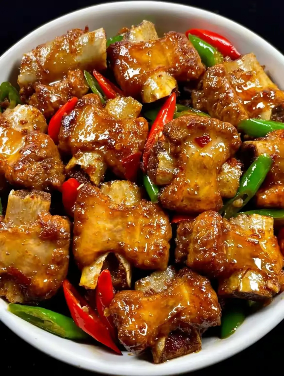 这个香辣排骨真的是一绝!巨好吃!做法如图!