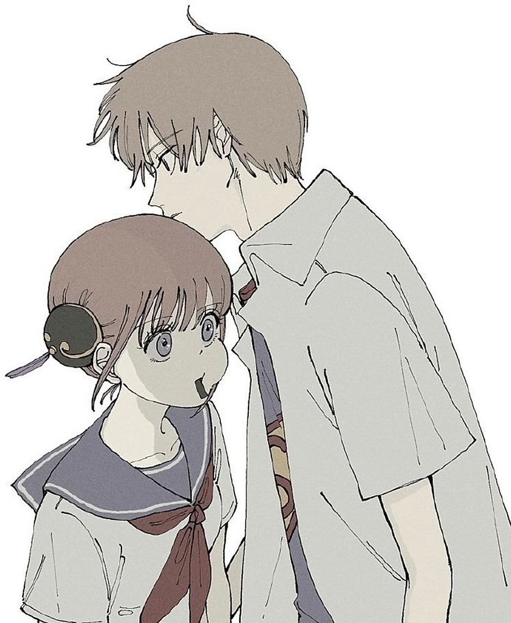 银魂:现代校园版 冲田总悟&神乐 (twi :53hanbae5k 676767)