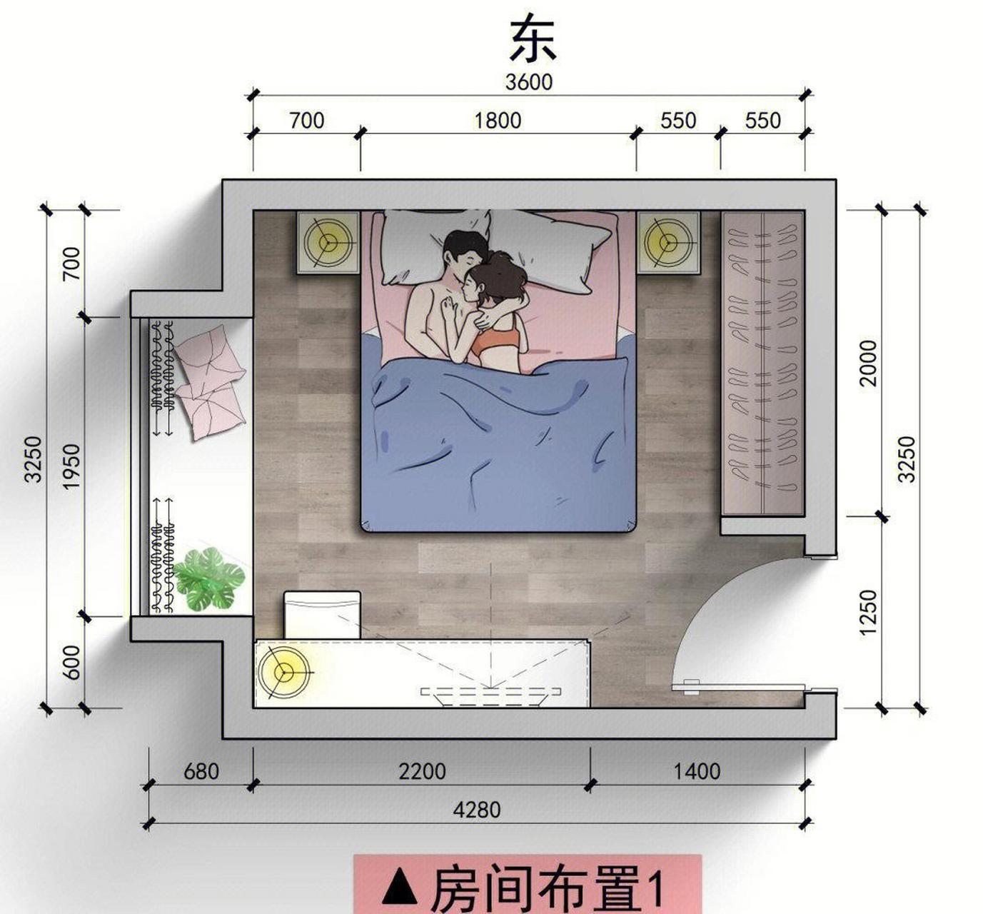 保姆式房间摆放布置,家人们选一个吧[照相机 保姆式卧室布局图来啦