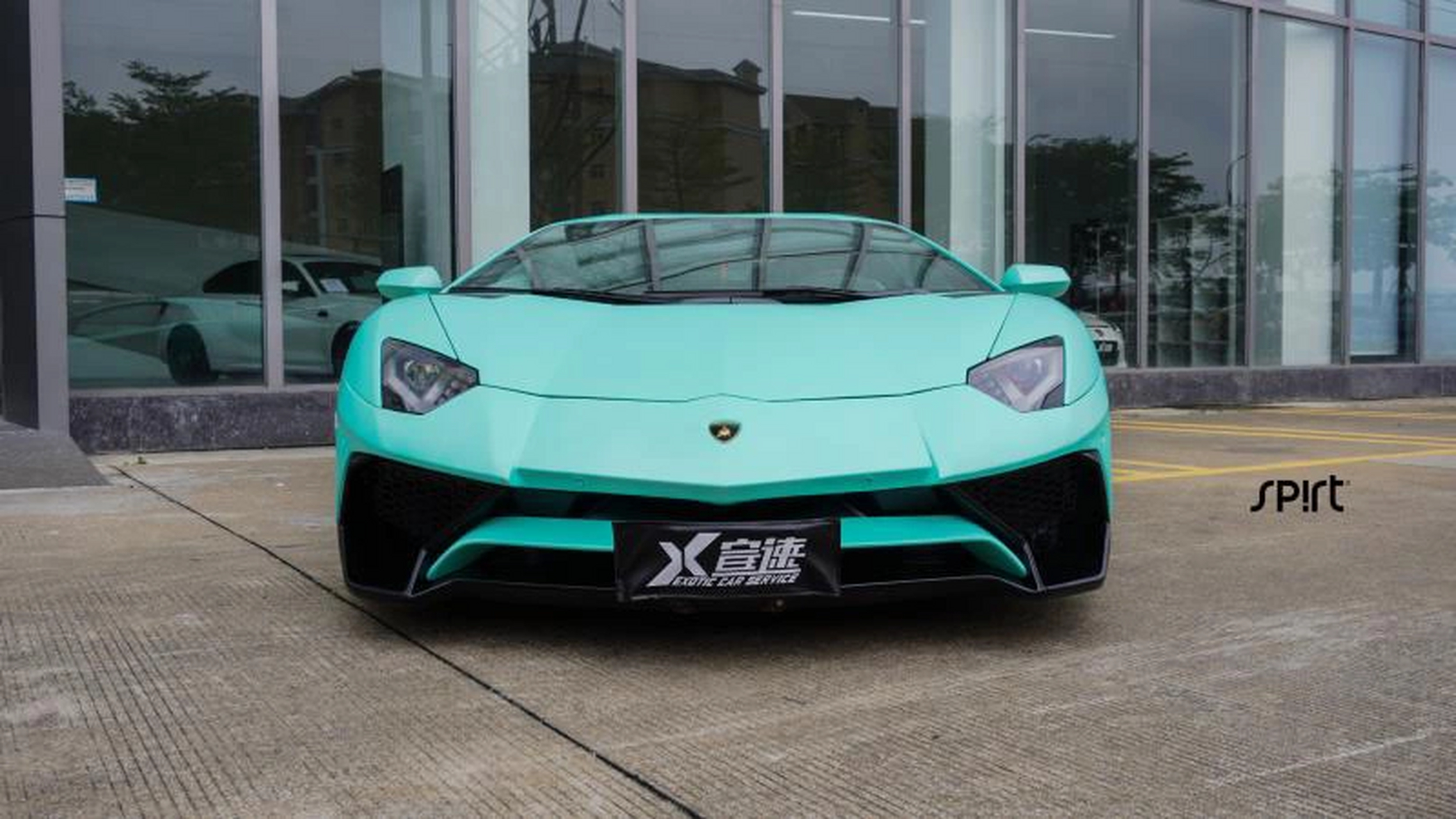 兰博基尼 lp700 消光薄荷绿  消光质感 这颜色很难不爱呀 #汽车外观