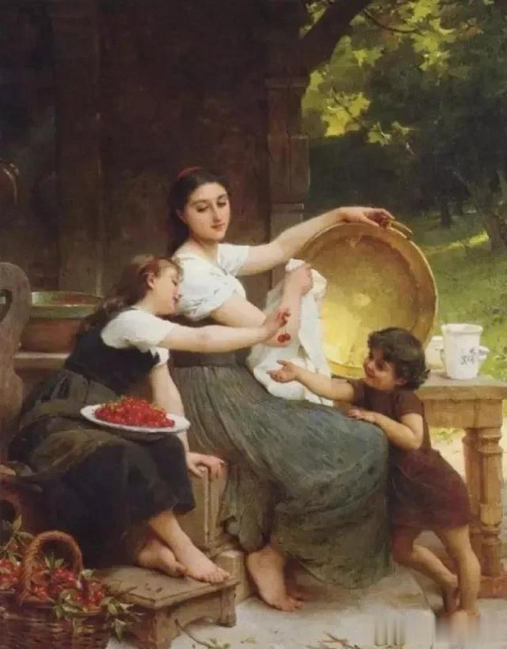 世界名画中的母爱,愿天下母亲永远年轻,健康美丽!