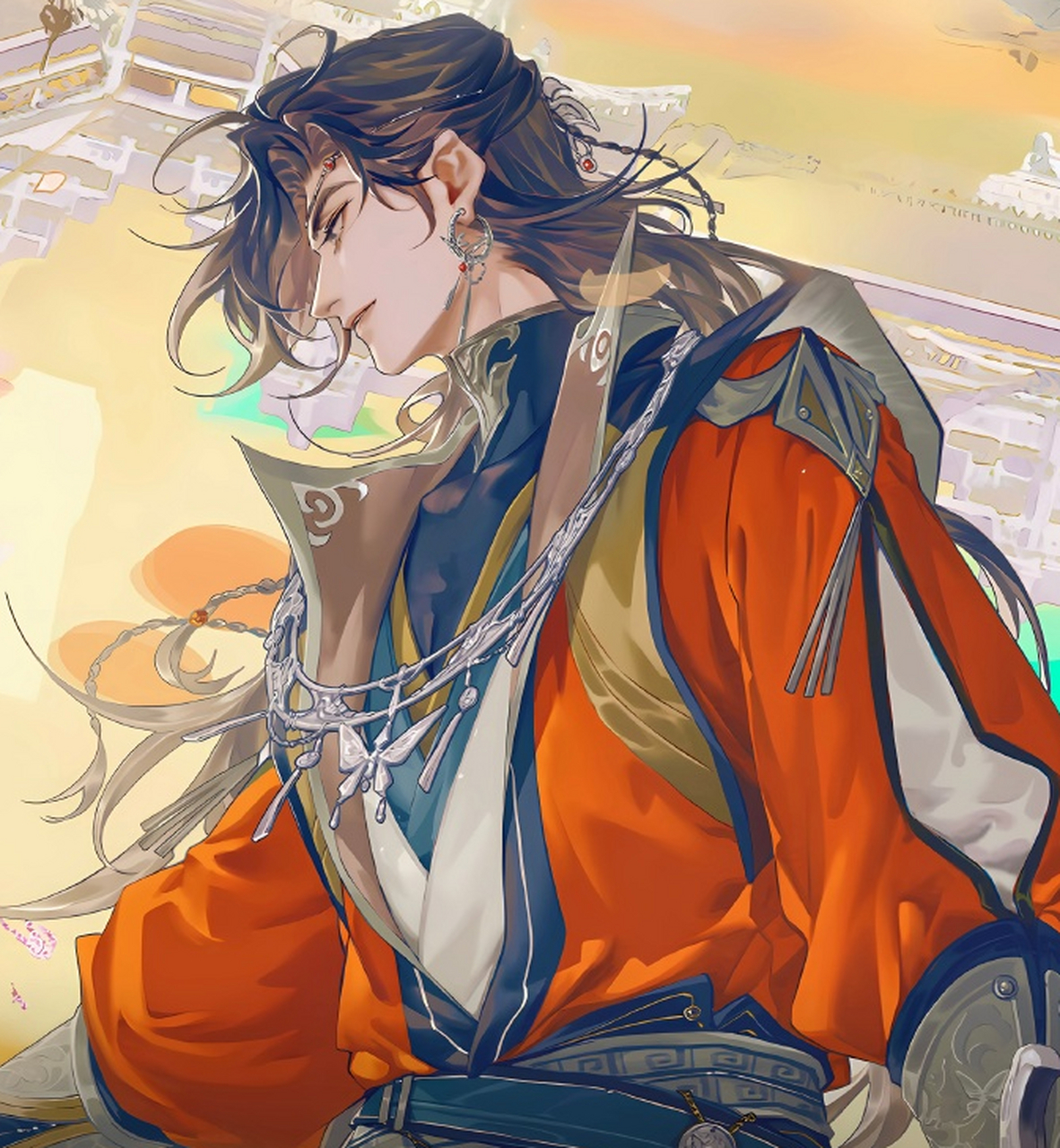 高清壁纸的花城主,真的帅出天际了