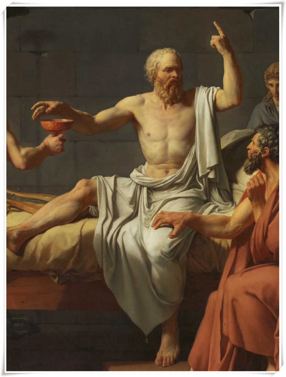 名画欣赏《苏格拉底之死》  古希腊伟大的哲学家苏格拉底,因为坚持
