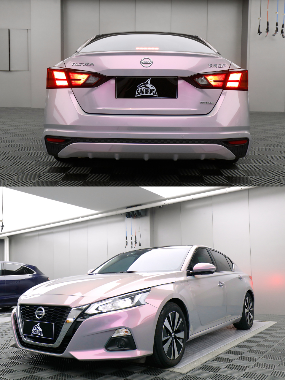 鲨派·改色膜|日产天籁实例 日产天籁贴梦幻火山灰案例 来自大自然的