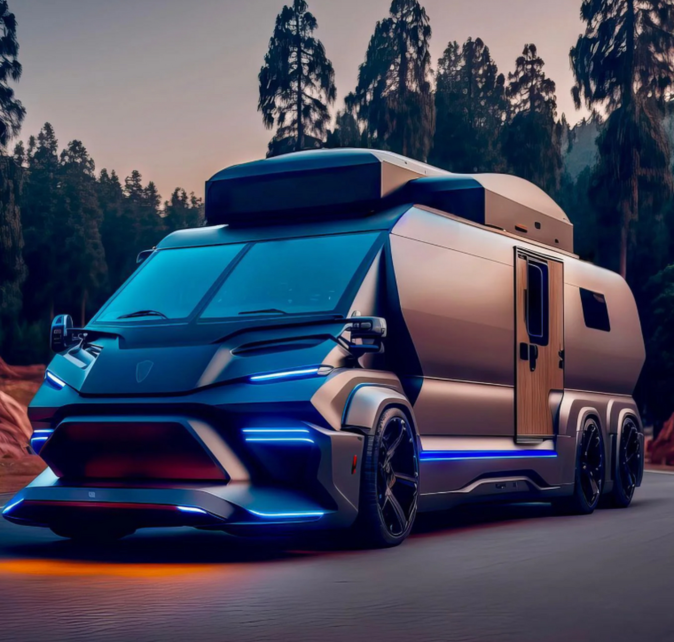 未来房车带来移动家居新理念 行走的概念——未来移动家居的房车!