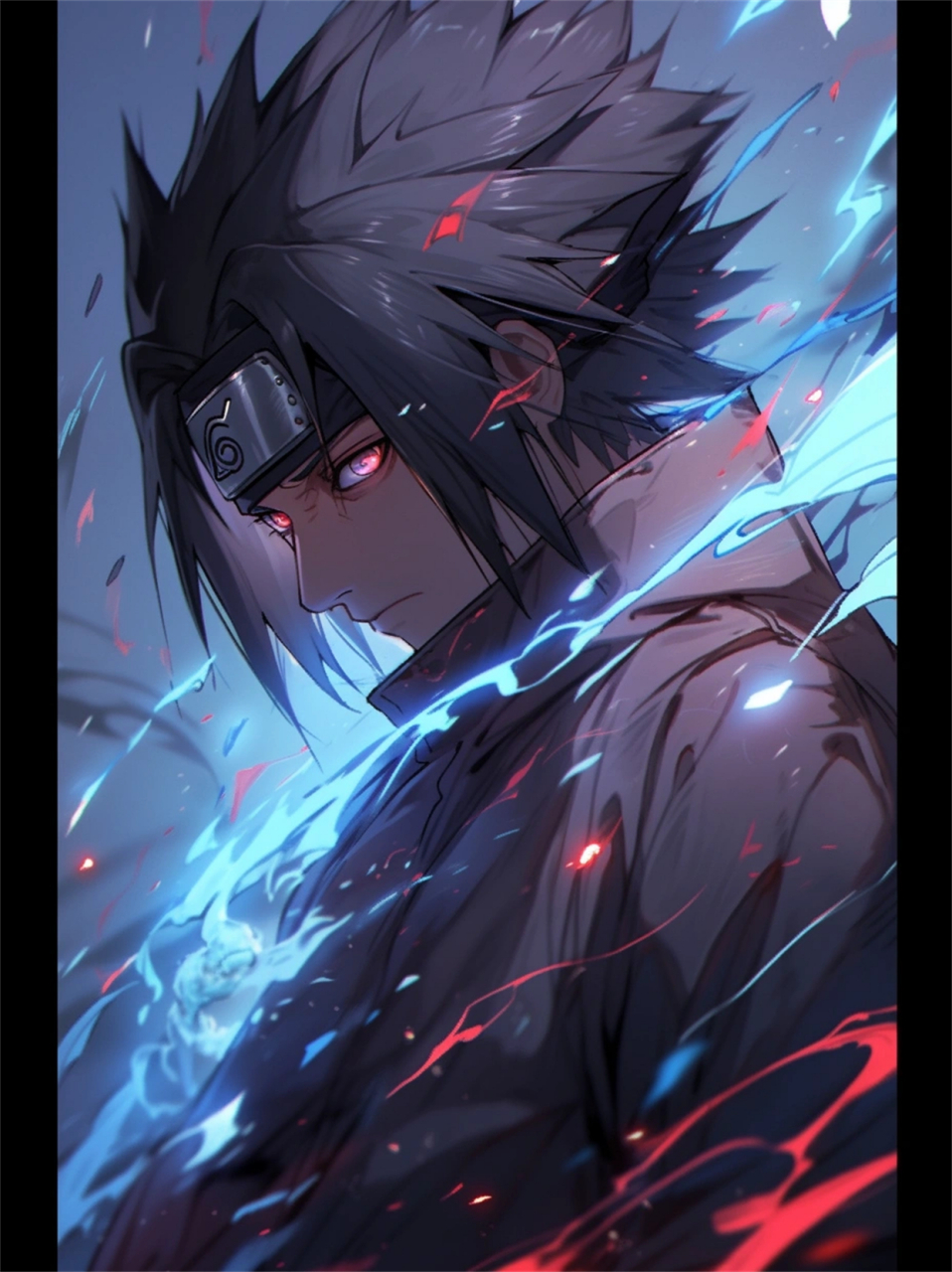 火影忍者|宇智波佐助  木叶名门宇智波一族末裔,为复兴宇智波一族而踏