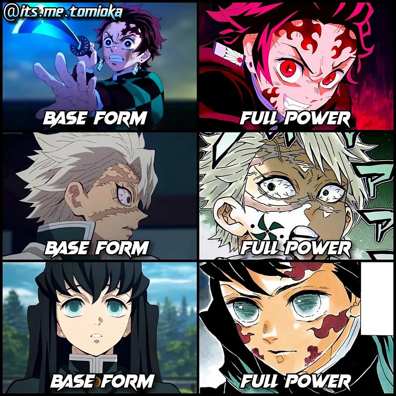 开斑纹前后对比 #鬼灭之刃# #动漫