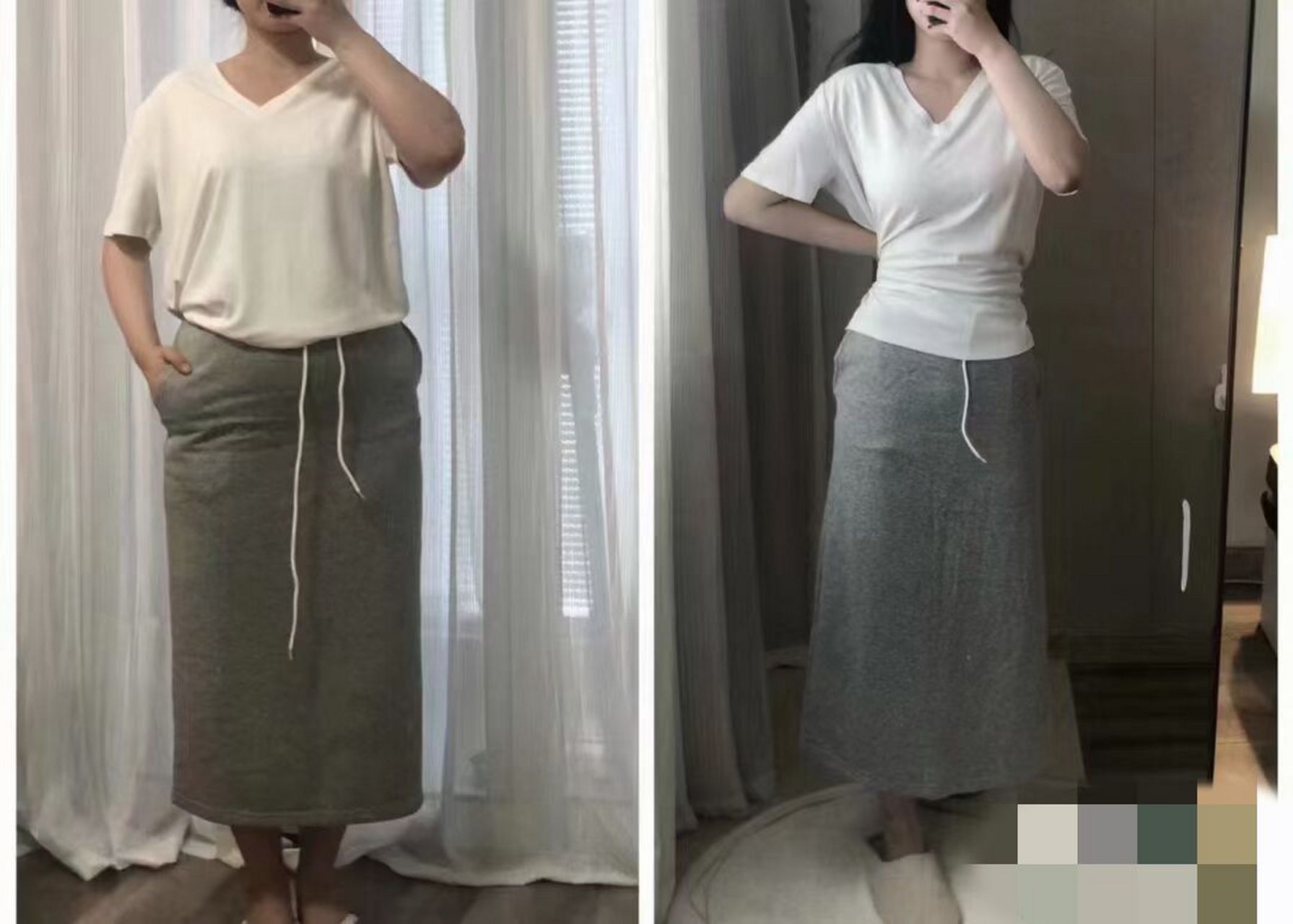 同款衣服胖瘦对比照图片