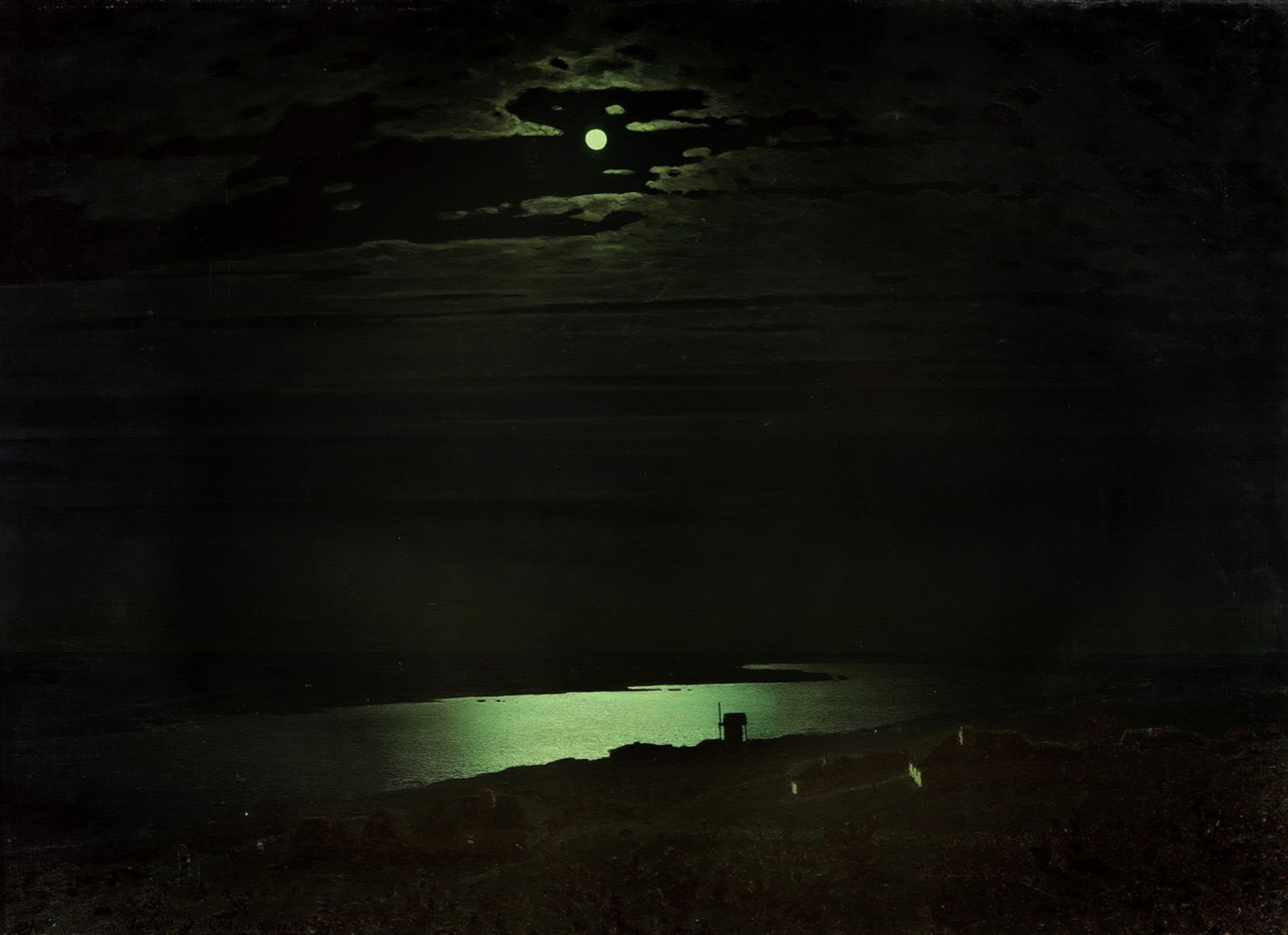 第聂伯河上的月夜原图图片