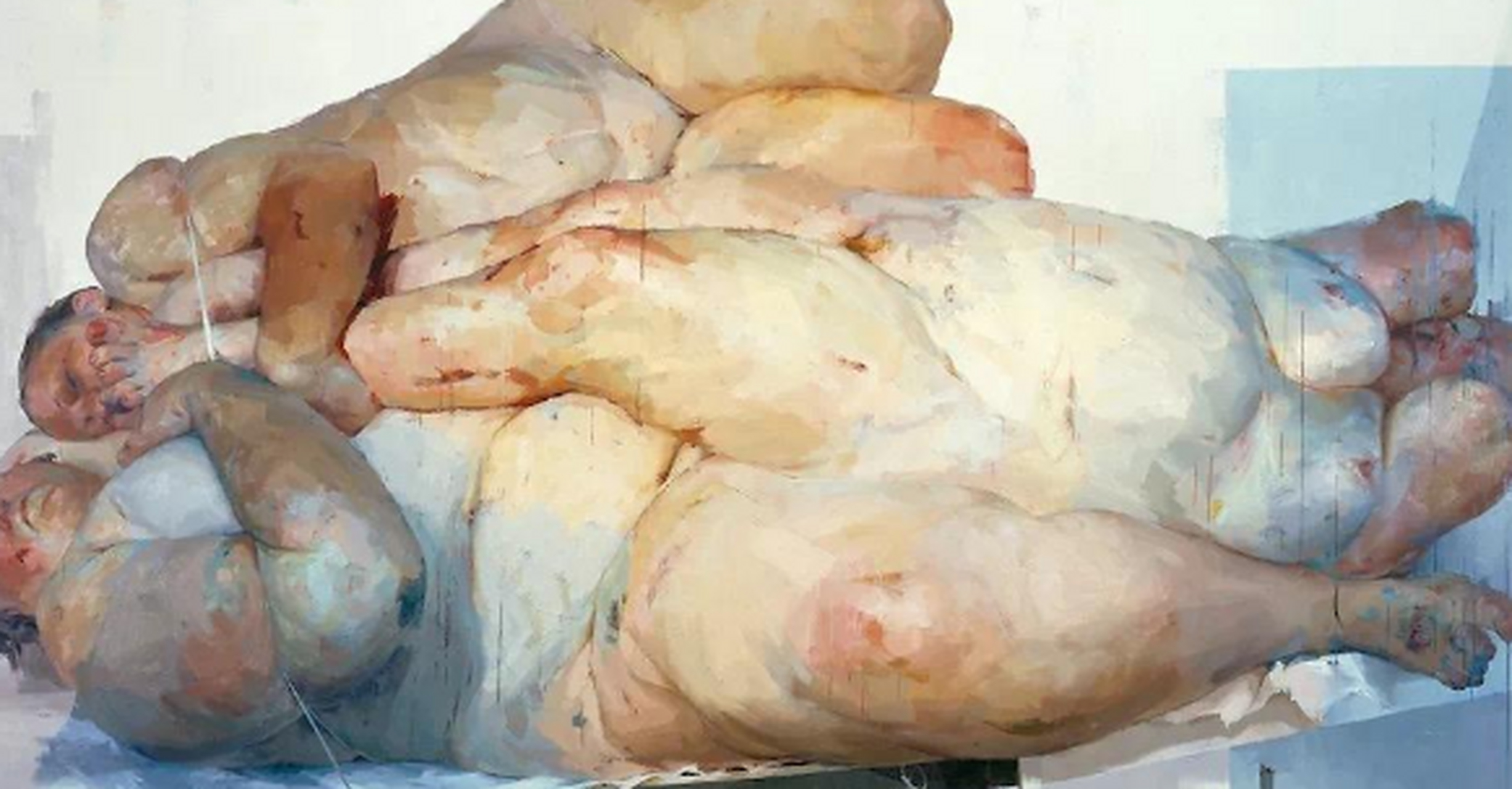 全世界最贵70后女绘画艺术家珍妮 · 萨维尔(jenny saville)油画作品