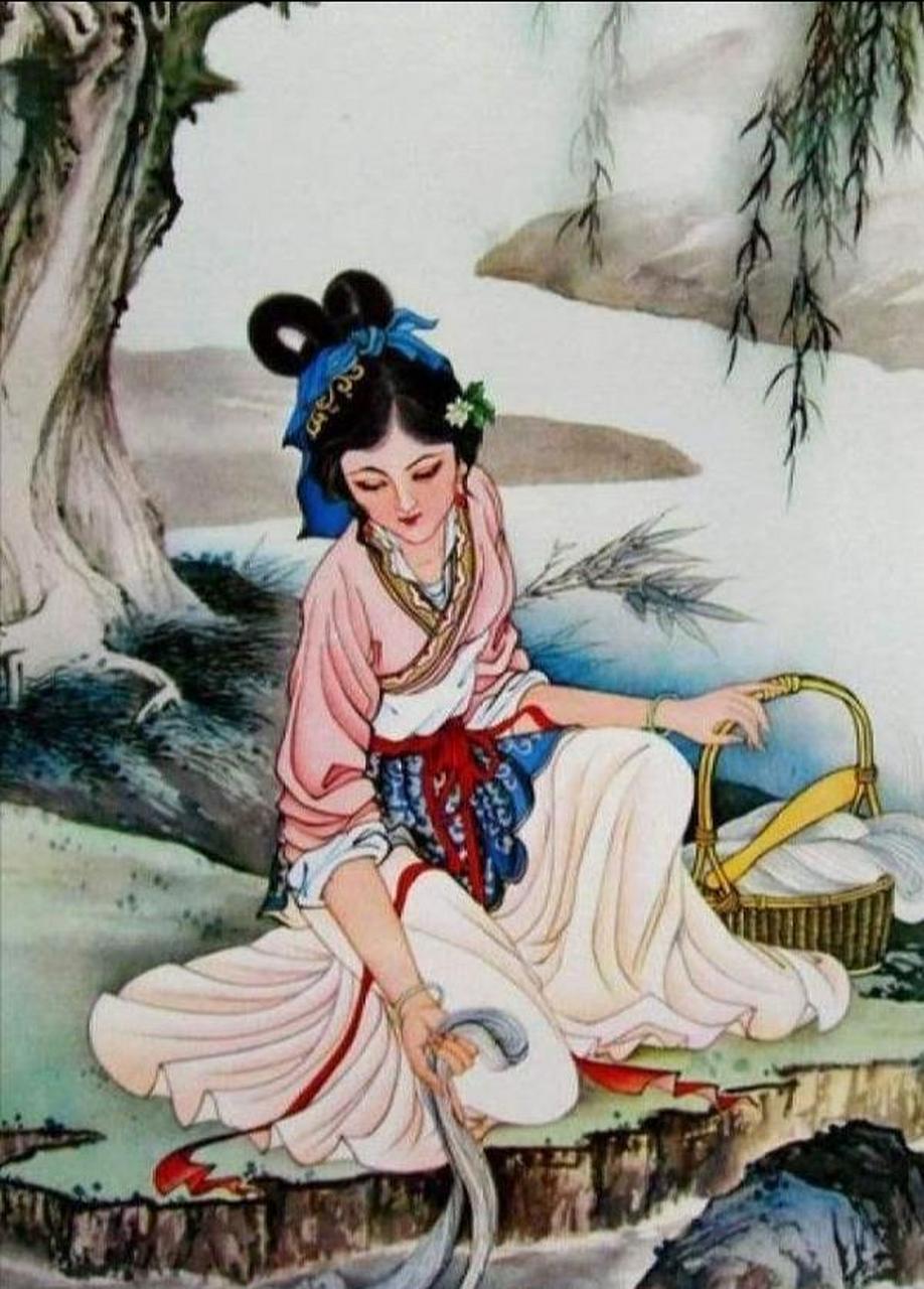 古时,有个女子在河边洗衣服,周边也没有人,但没想到她回家后却怀孕了.
