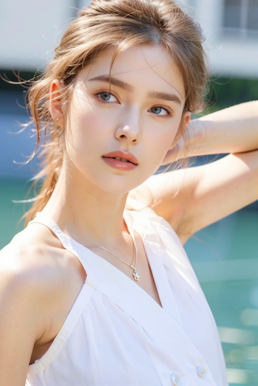 白皙的欧美女神气质时尚写真肖像艺术照#美女# #性感美女# #养眼美女