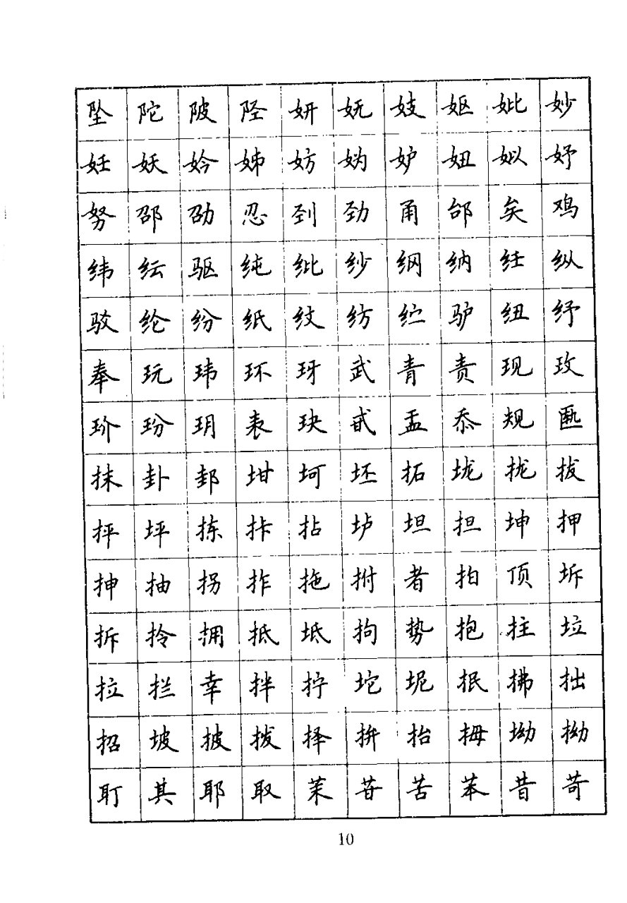 吴玉生行楷常用7000字,本帖将常用字库与次常用字库合二为一,统一按