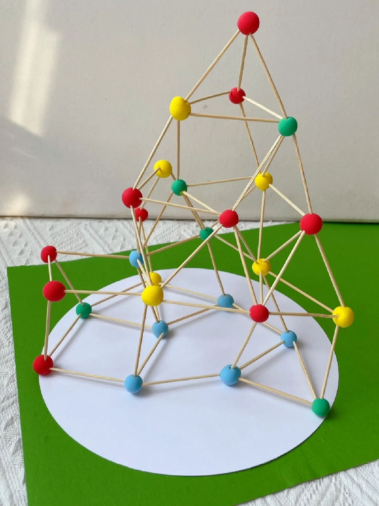 用粘土和牙签就可以做的立体建构作品