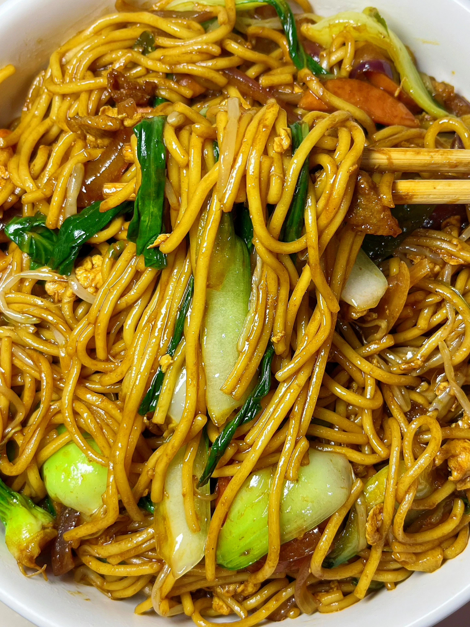 男朋友做的炒面和路边摊一个味 男朋友做的这个街边炒面真的嘎嘎香