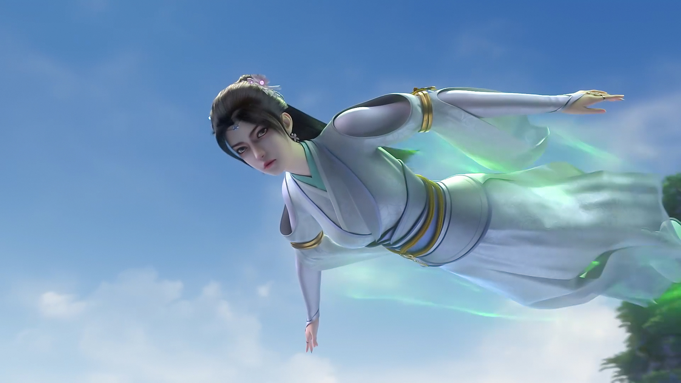 动漫壁纸|《仙武传》国漫女神"楚萱儿"简介:楚灵儿的孪生姐姐,恒岳宗