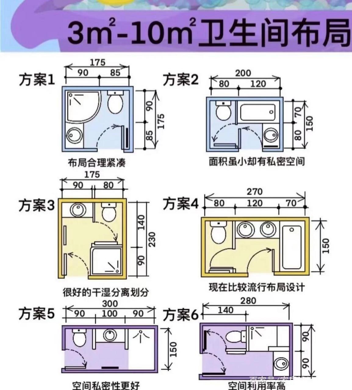 单间带卫生间户型图图片