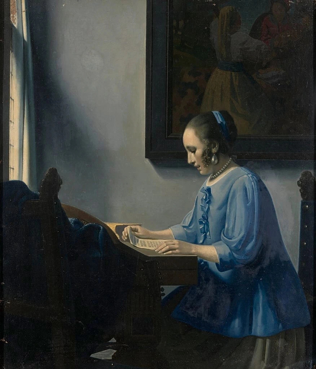 荷兰小画派-维米尔作品 维米尔(vermeer,jan 1632～1675) 荷兰画家