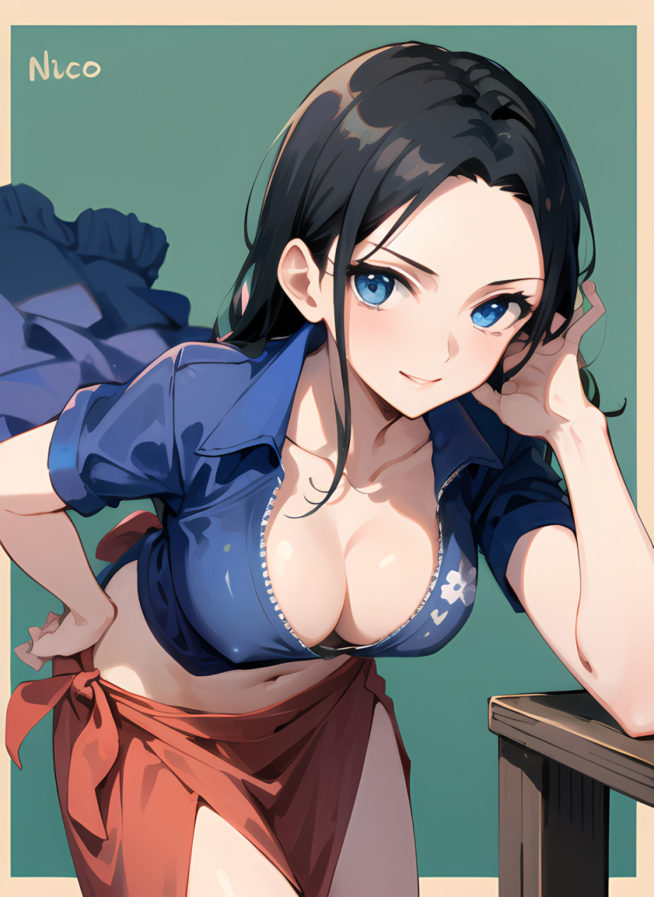 美美哒~ 就是少了副墨镜[三哈] #海贼王妮可罗宾