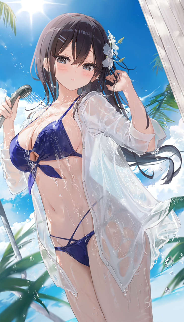 盛夏淋浴的孩子 画师:ふーみ