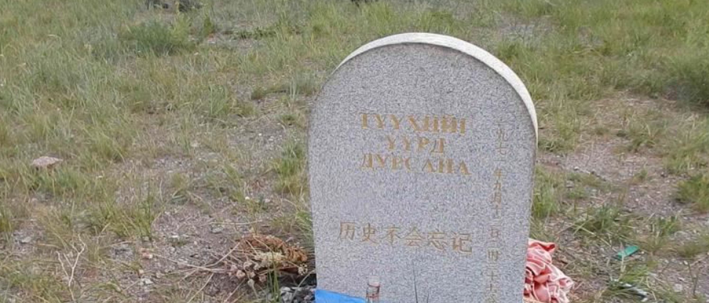 据说,林豆豆委托朋友,带着元帅酒来到外蒙古温都尔汗苏布拉嘎盆地祭奠
