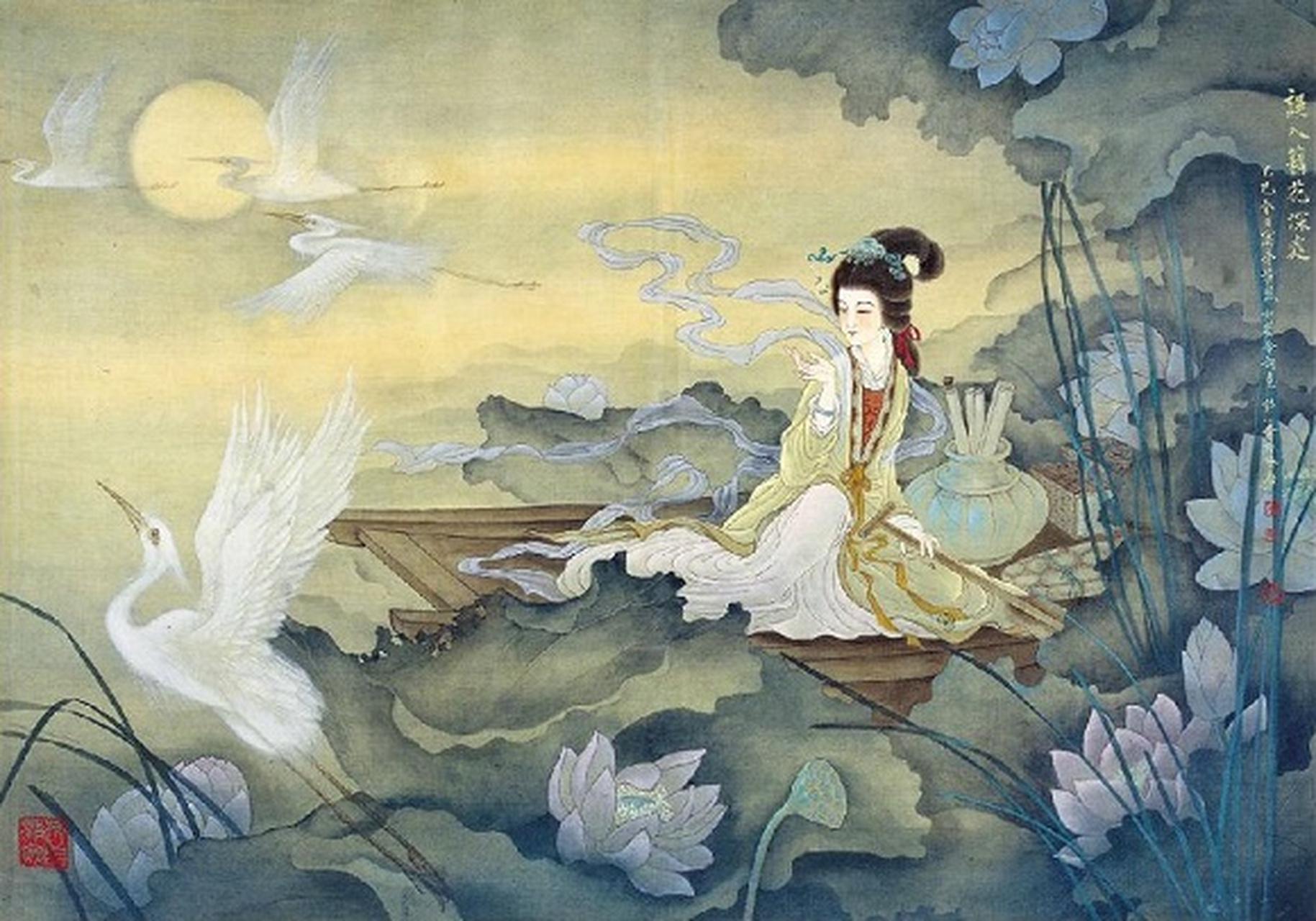 如梦令  李清照  常记溪亭日暮,沉醉不知归路.