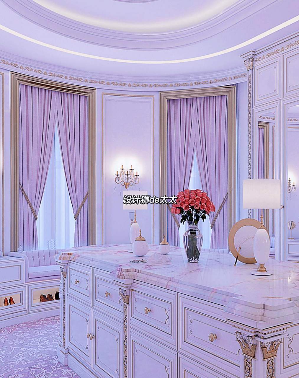 早上好啦宝子们,今天还是给粉色控们送上一组可爱的衣帽间