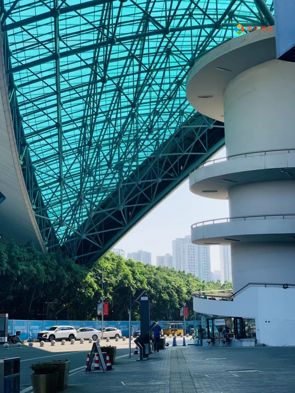 重庆奥体中心的顶棚更换之后真的好好看啊!