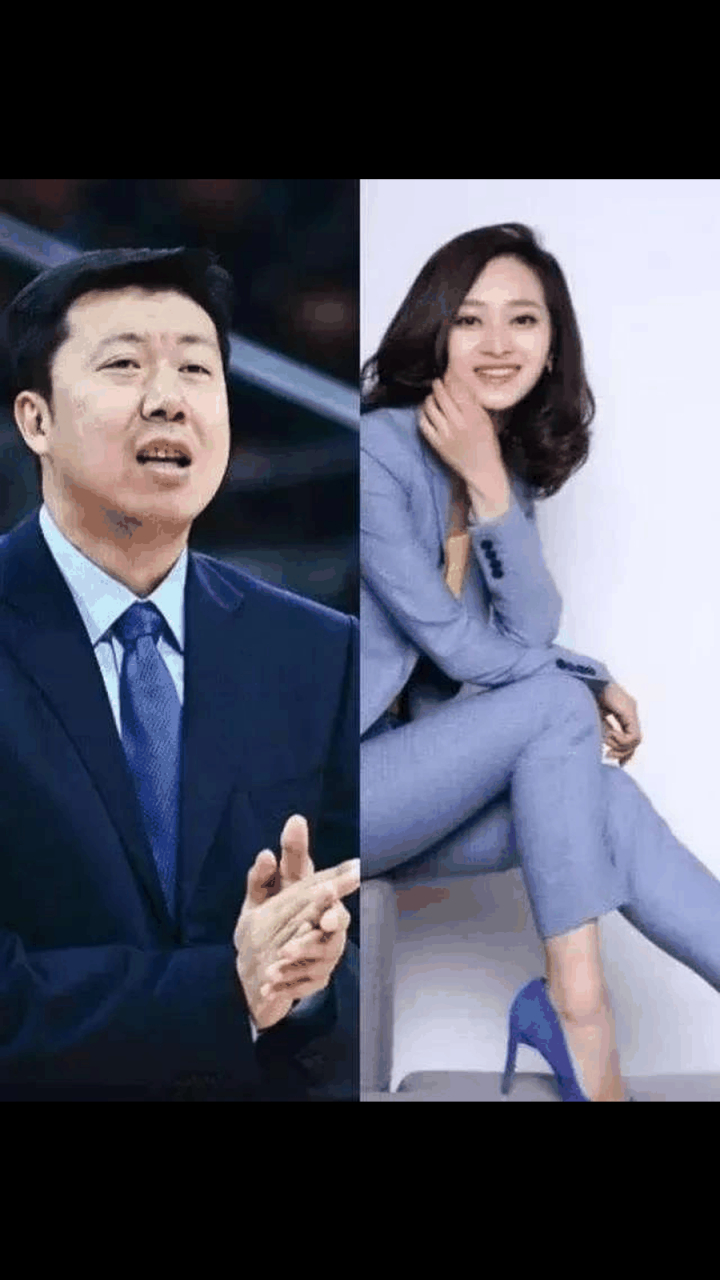 gif创作人# 王治郅与前妻宋杨离婚后,娶了成都90后美女周蕾为妻.