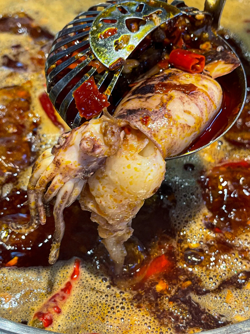 啊啊啊把这个biubiu"爆浆鱿鱼"安利给全成都的姐妹 他们家还有"脏摊