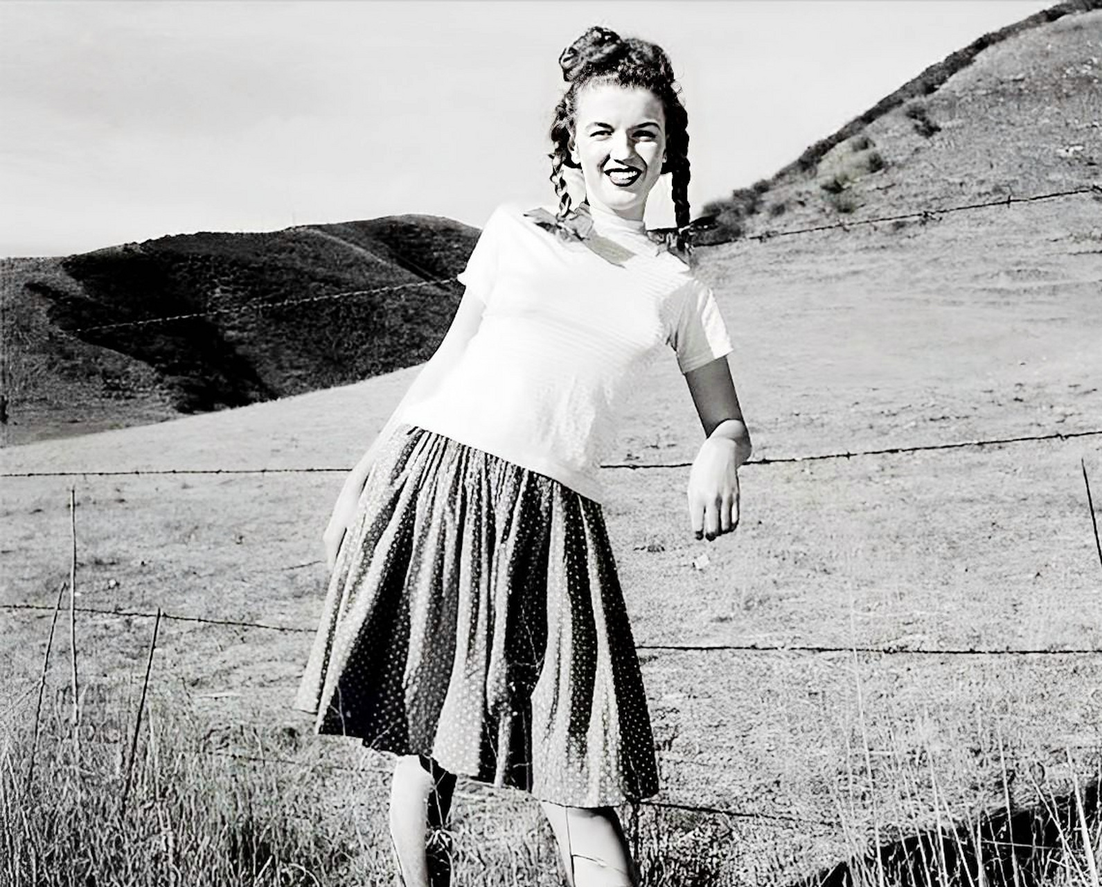 女演员玛丽莲梦露在1950年代初期的惊人照片.