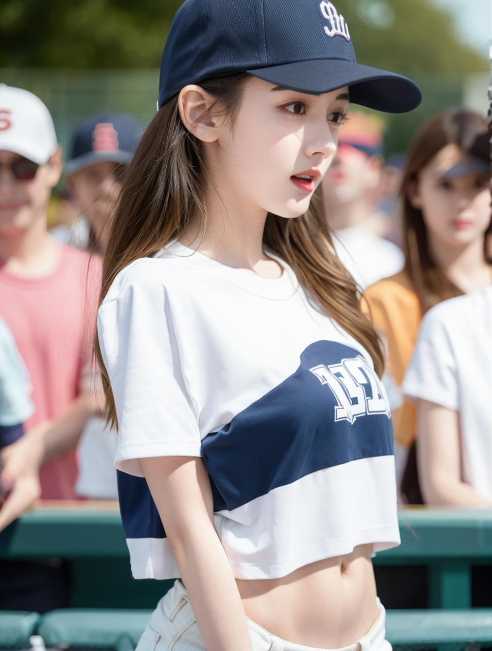 漂亮小姐姐# #养眼美女# #美女# #棒球帽