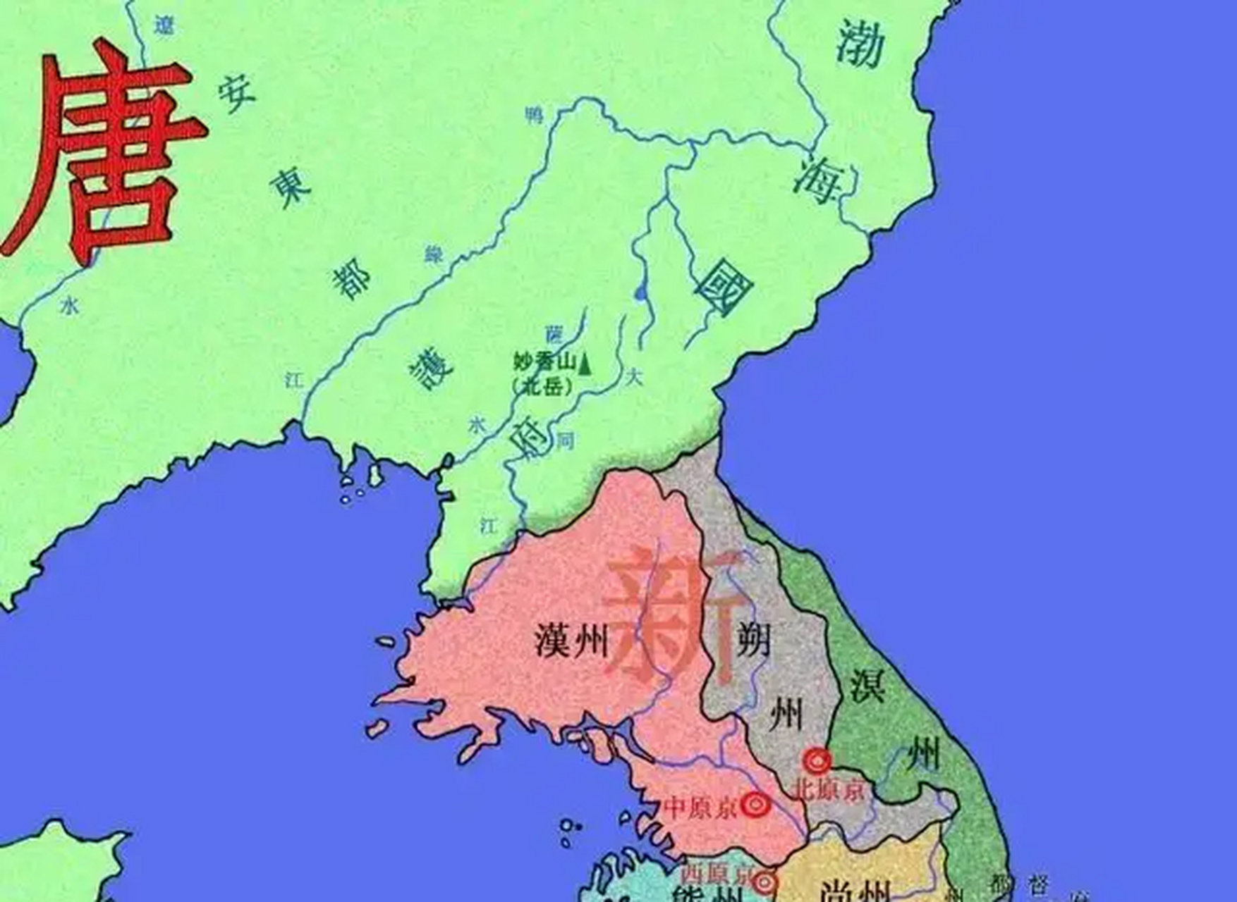 周朝后,周朝无力讨伐,给他封国为朝鲜.